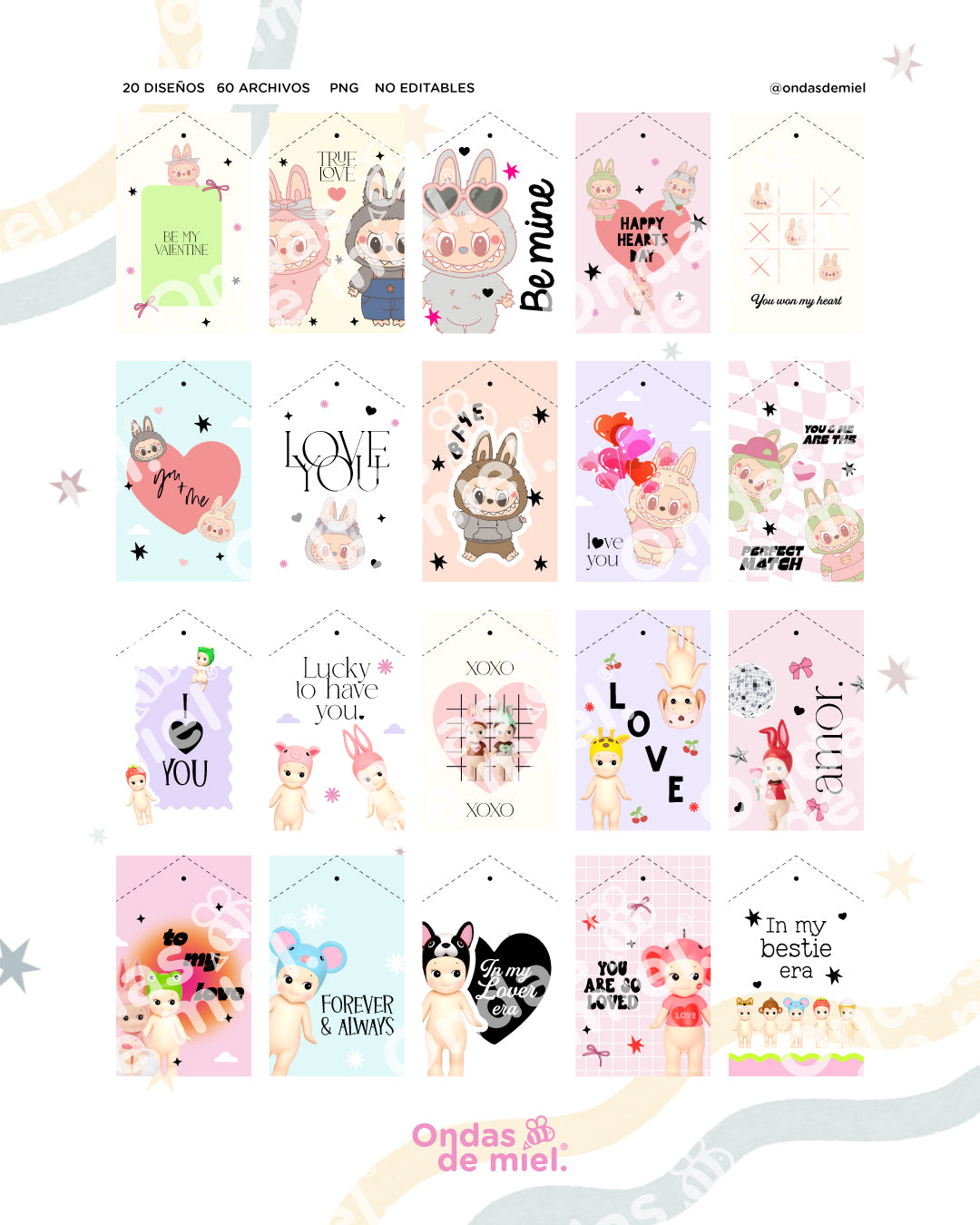tags san valentin sonny angels y labubus