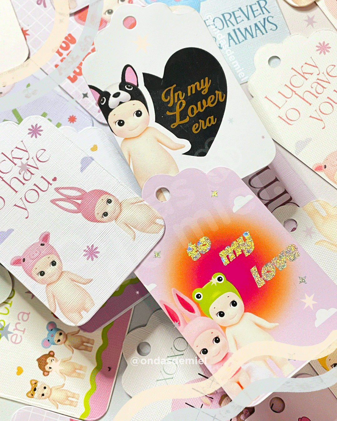 Honey Valentine's Tags - Archivos Digitales