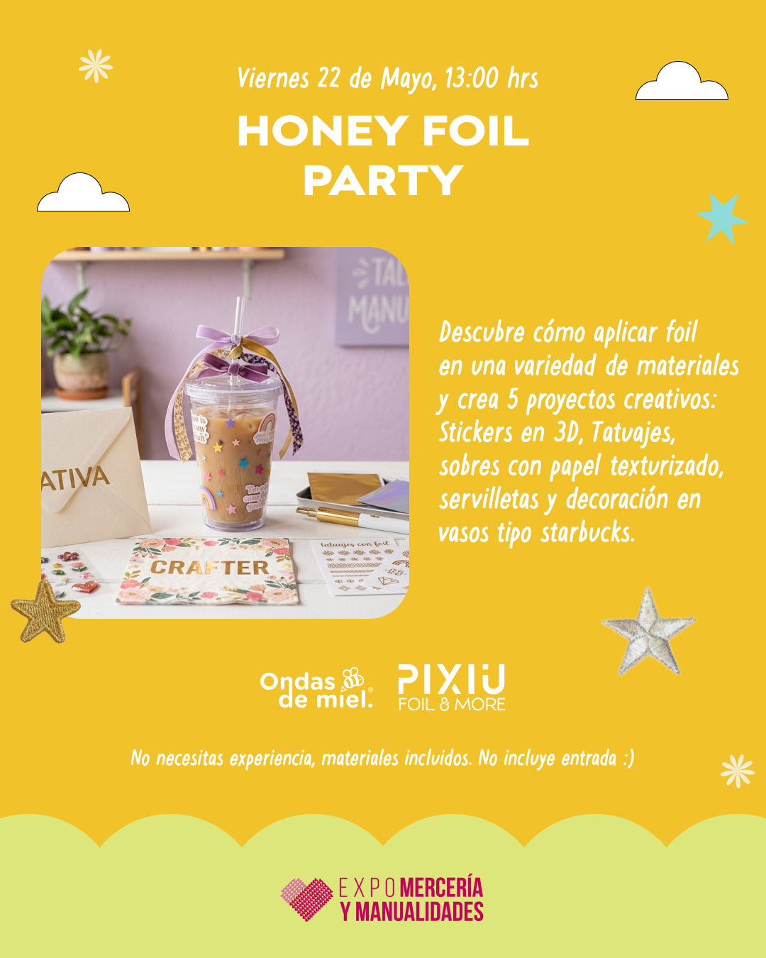 HONEY WORKSHOPS / EXPO MERCERÍA Y MANUALIDADES 2026 / 20 AL 24 DE MAYO / WTC CDMX